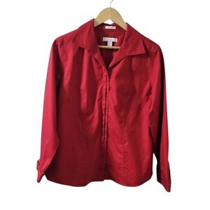 Chico's No Iron Button Up Shirt Size 1 (Women's Size 8)